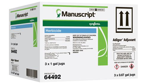 manuscript herbicide label